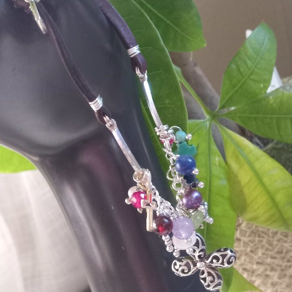 HP Best In Jewelry & Acc. 2-4 ~ Multi Semi-Precious Gemstone Bracelet - Picture 2 of 6